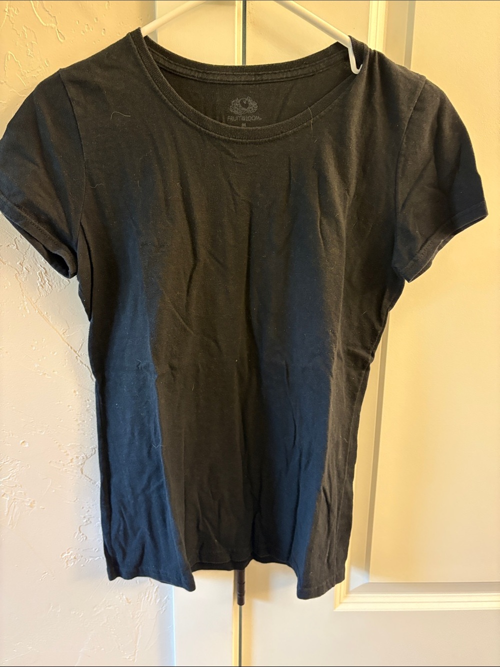 Fruit of the Loom Black Short Sleeve Crewneck Tee
